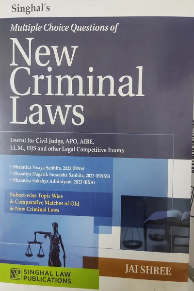 Multiple choice question on new criminal law  (Paperback, Jai shree)