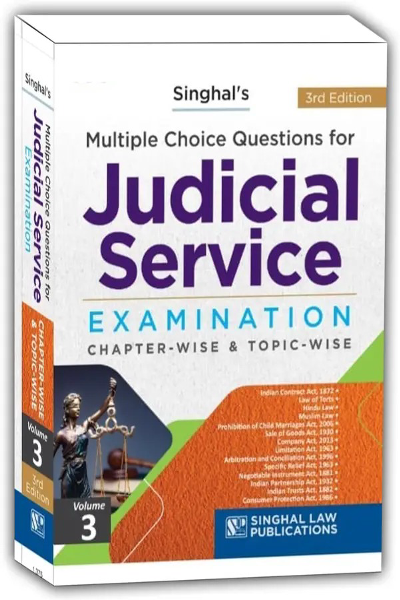 Singhal's MCQ Judicial Service Examination Volume-3 Chapter-Wise & Topic-Wise  (Paperback, SINGHAL LAW PUBLICATION)