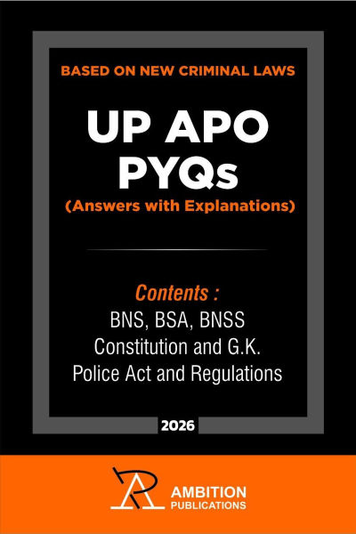 UP APO PYQs 2026 (Answers with Explanations) | Based on New Criminal Laws – BNS, BSA & BNSS | English Medium | Ambition Publications 